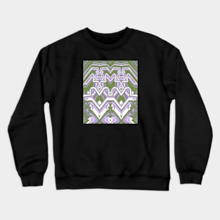 Genderqueer Pride Abstract Geometric Mirrored Design Crewneck Sweatshirt